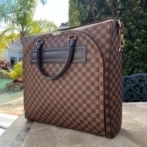 Brown Damier Ebene coated canvas Louis Vuitton Nolita GM travel bag